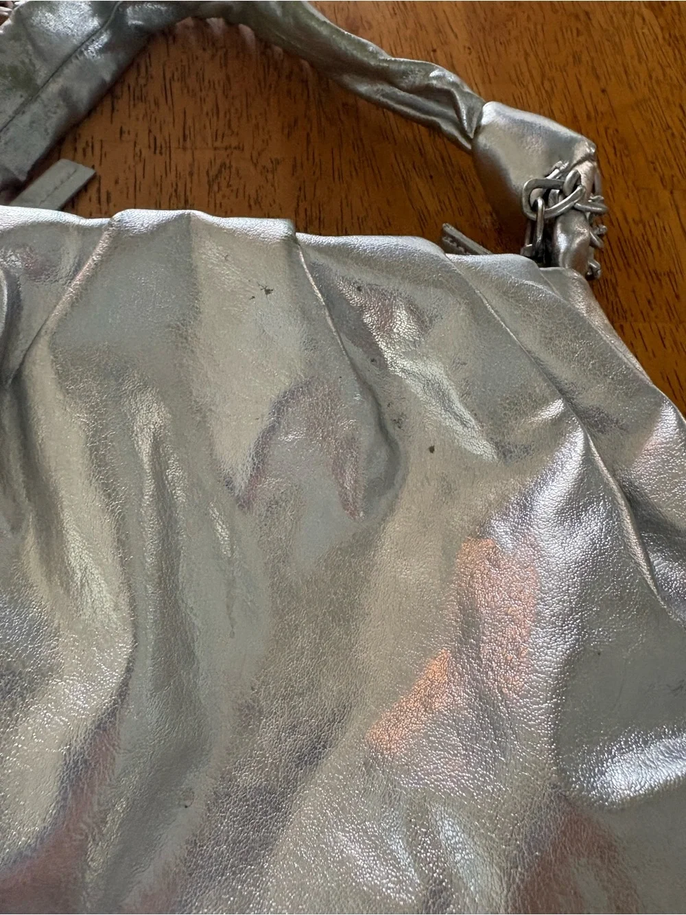 Free People metallic silver